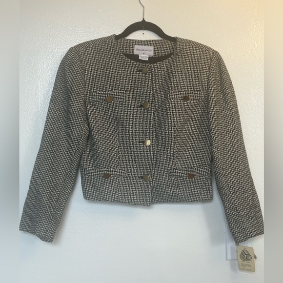 Stephen Douglass LTD Crop Padded Blazer - Picture 1 of 14